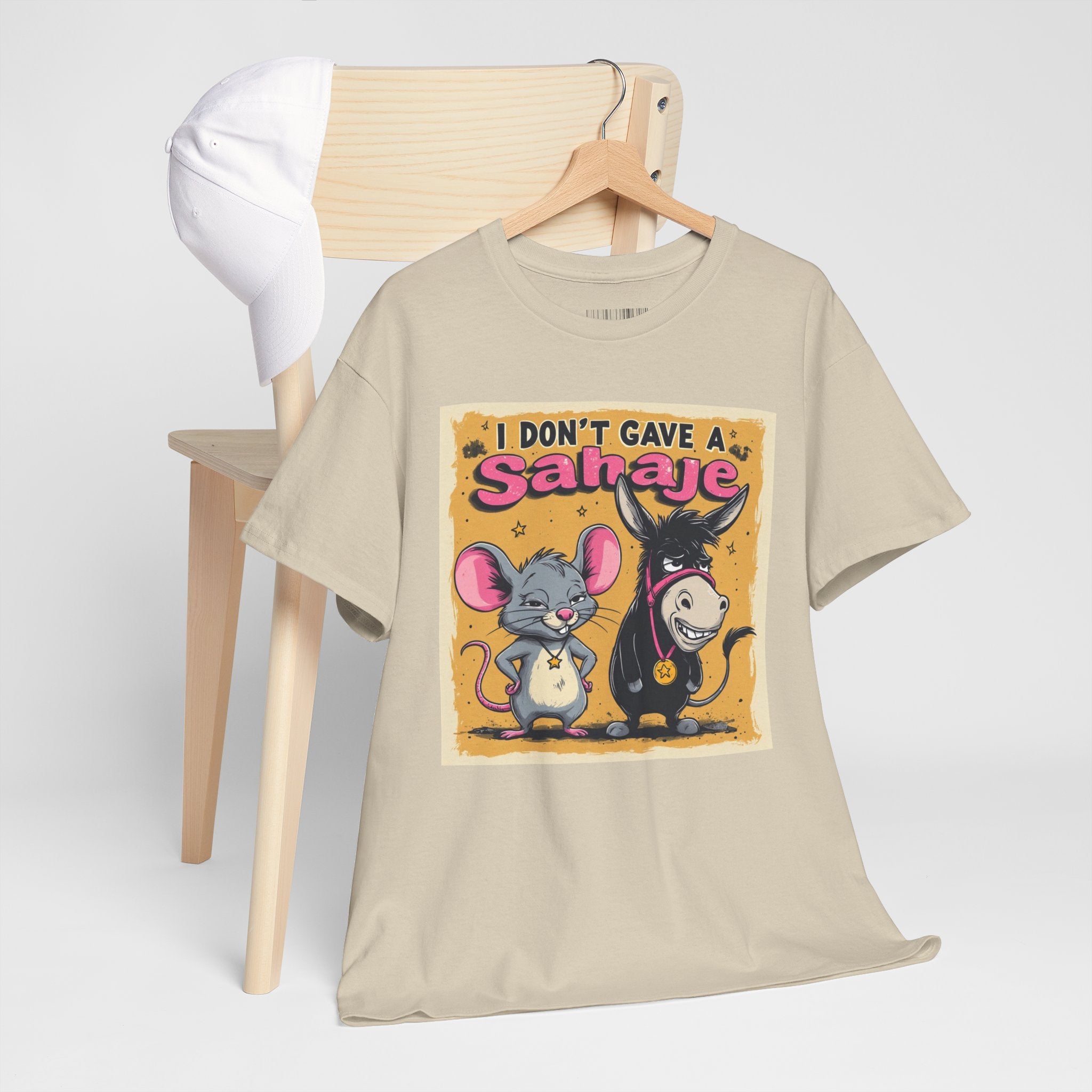 I Don't Give A Snair! Tee — Funny Mouse & Cat Graphic T-Shirt
