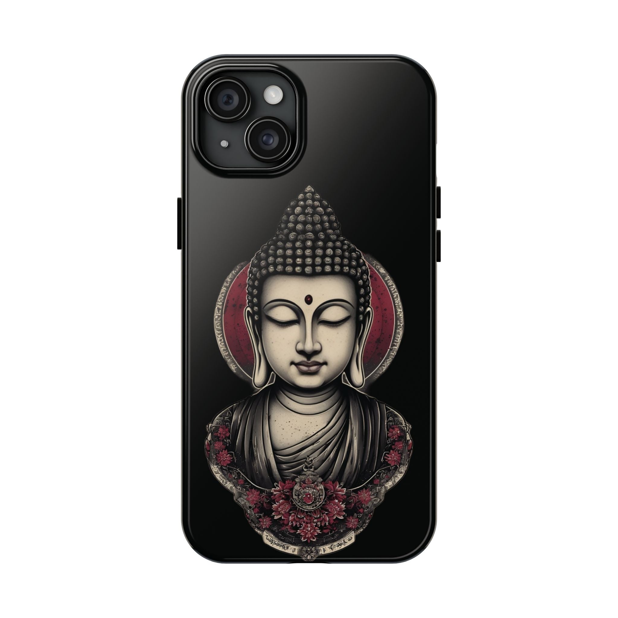 Buddha Floral Tough Phone Case — Protective Spiritual Phone Cover