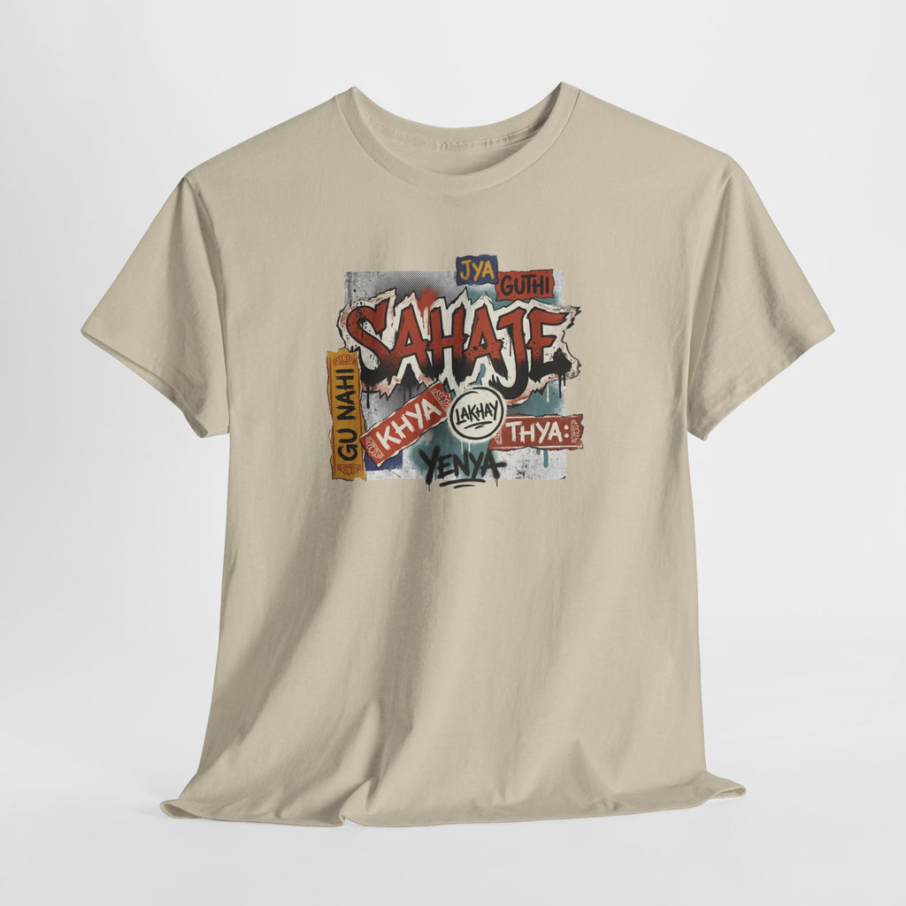 Shahje Graffiti Logo Tee - Urban Retro Streetwear T-Shirt