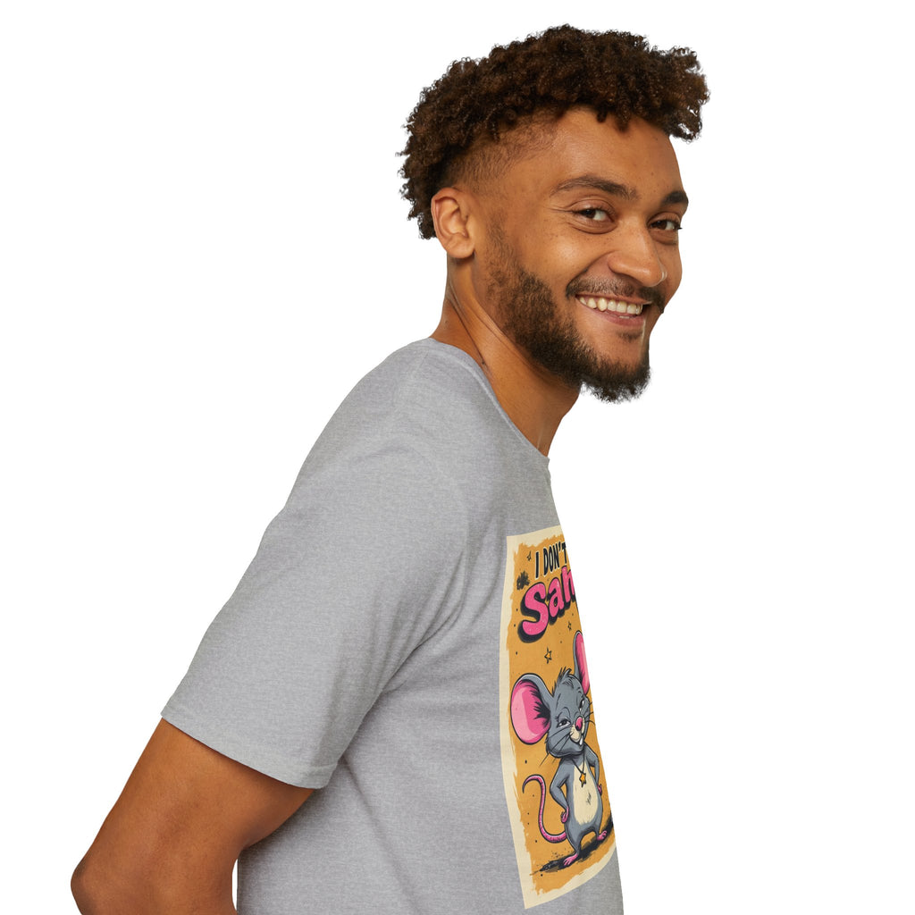 Don’t Give a Satrage T-Shirt — Funny Mouse & Donkey Cartoon Tee