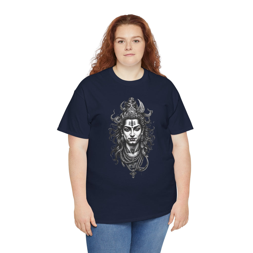 Shiva Portrait Tee — Hindu God Shiva Graphic T-Shirt