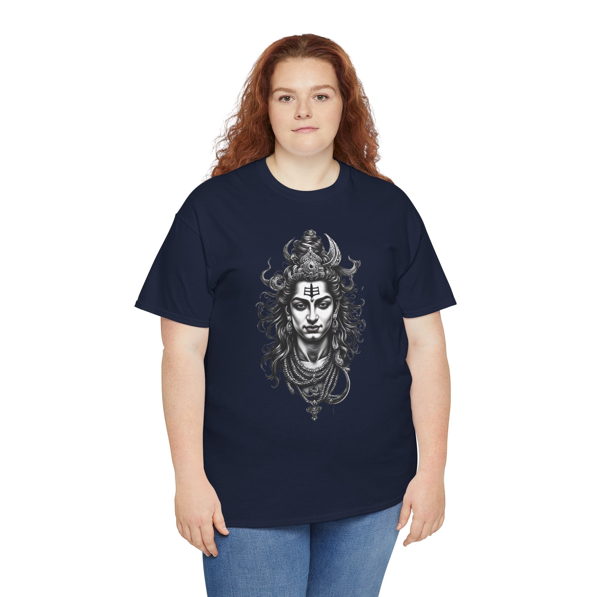 Shiva Portrait Tee — Hindu God Shiva Graphic T-Shirt