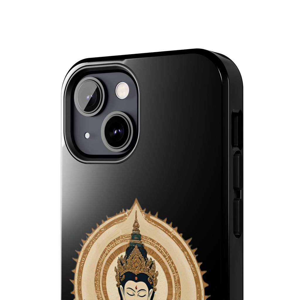 Bodhisattva Lotus Tough Phone Case — Protective Buddhist Meditation Phone Cover