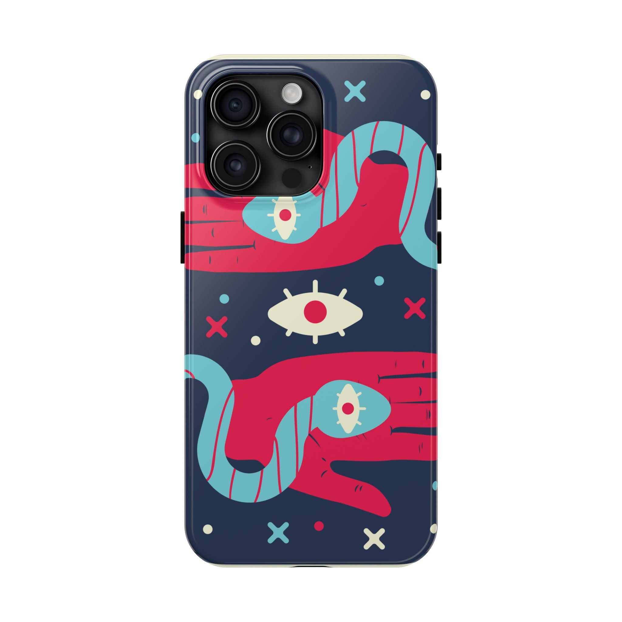 Vibrant Tough Phone Cases with Unique Eye Design, Durable Phone Cover, Trendy Accessories, Gift for Art Lovers, Unique Phone Protector