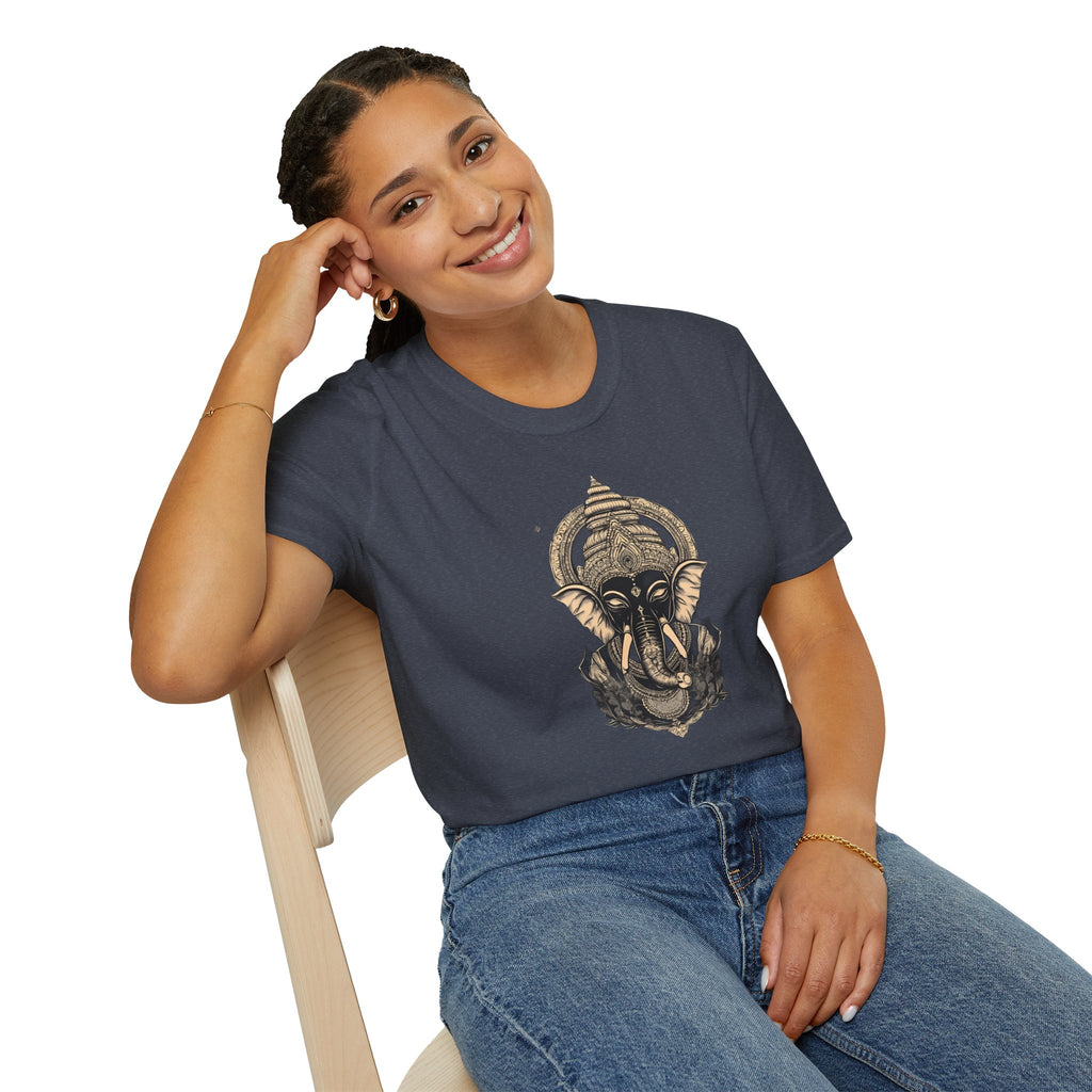 Elephant Mandala T-Shirt — Spiritual Ganesha Graphic Tee