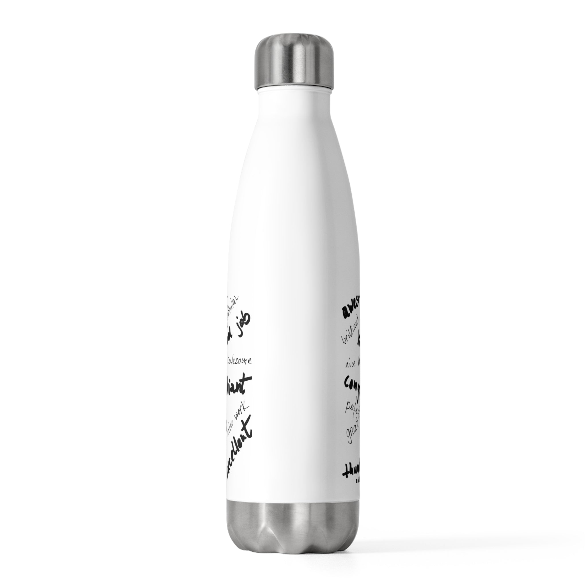 Inspiring Insulated Water Bottle, Motivational Gift, Teacher Appreciation, Office Use, Encouragement Drinkware, Unique Eco-Friendly Bottle