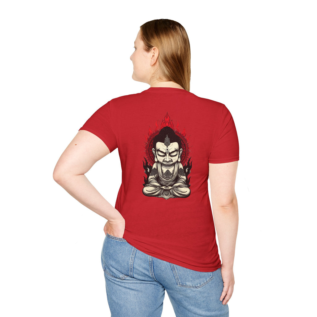 Buddha Flame T-Shirt — Fierce Meditating Buddha Graphic Tee