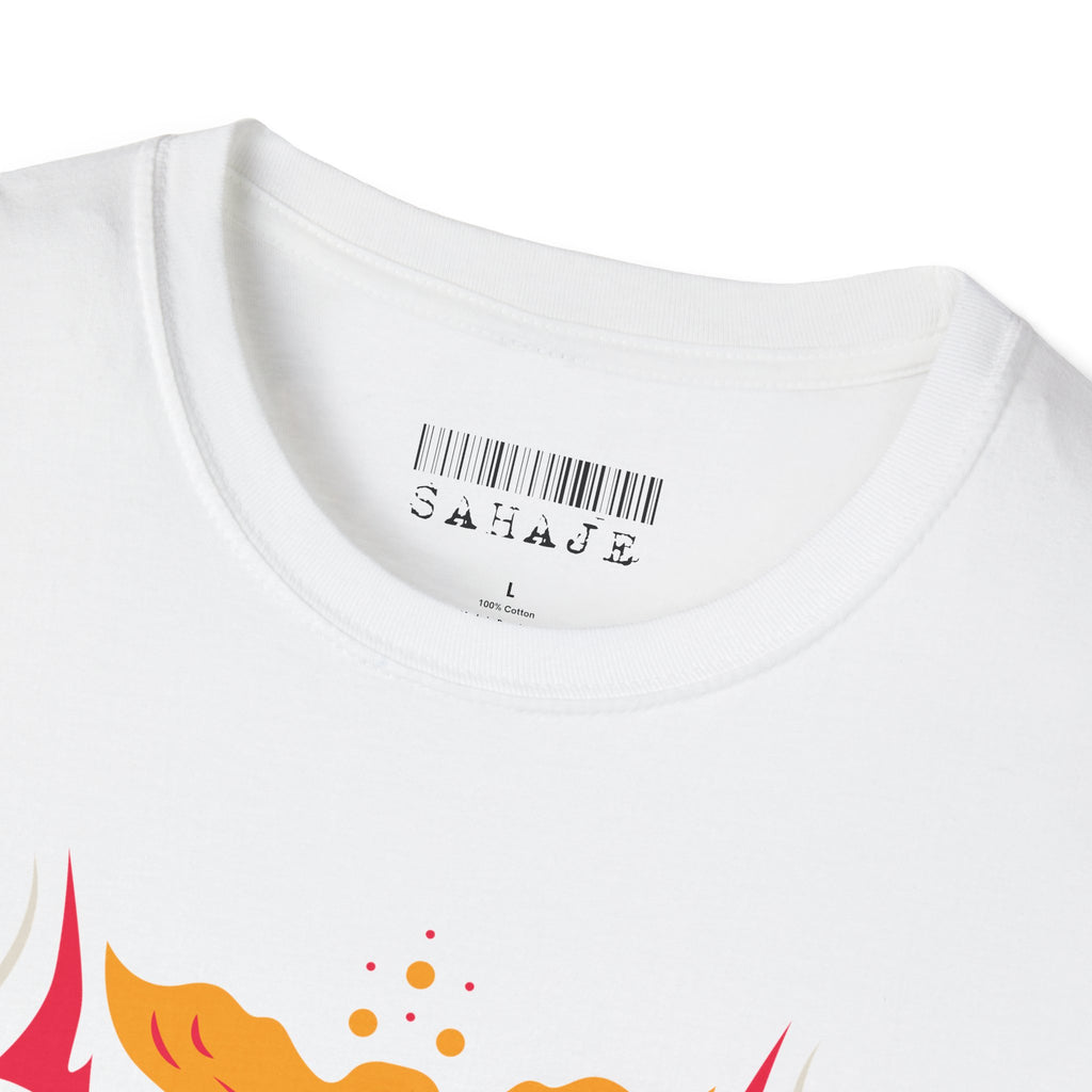 Sahaje Floral Snake Graphic T‑Shirt — Colorful Botanical Serpent Tee