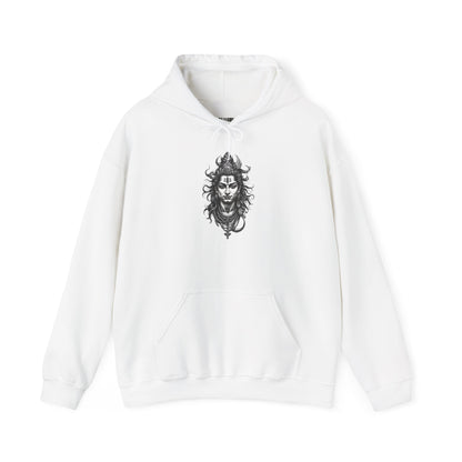 Skull Viking Hoodie — Norse Warrior Graphic Hooded Sweatshirt