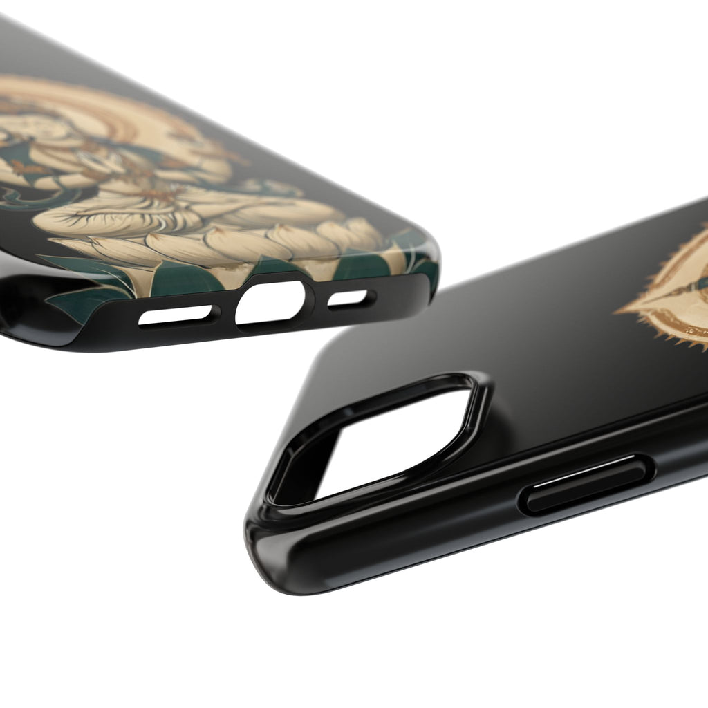 Bodhisattva Lotus Tough Phone Case — Protective Buddhist Meditation Phone Cover