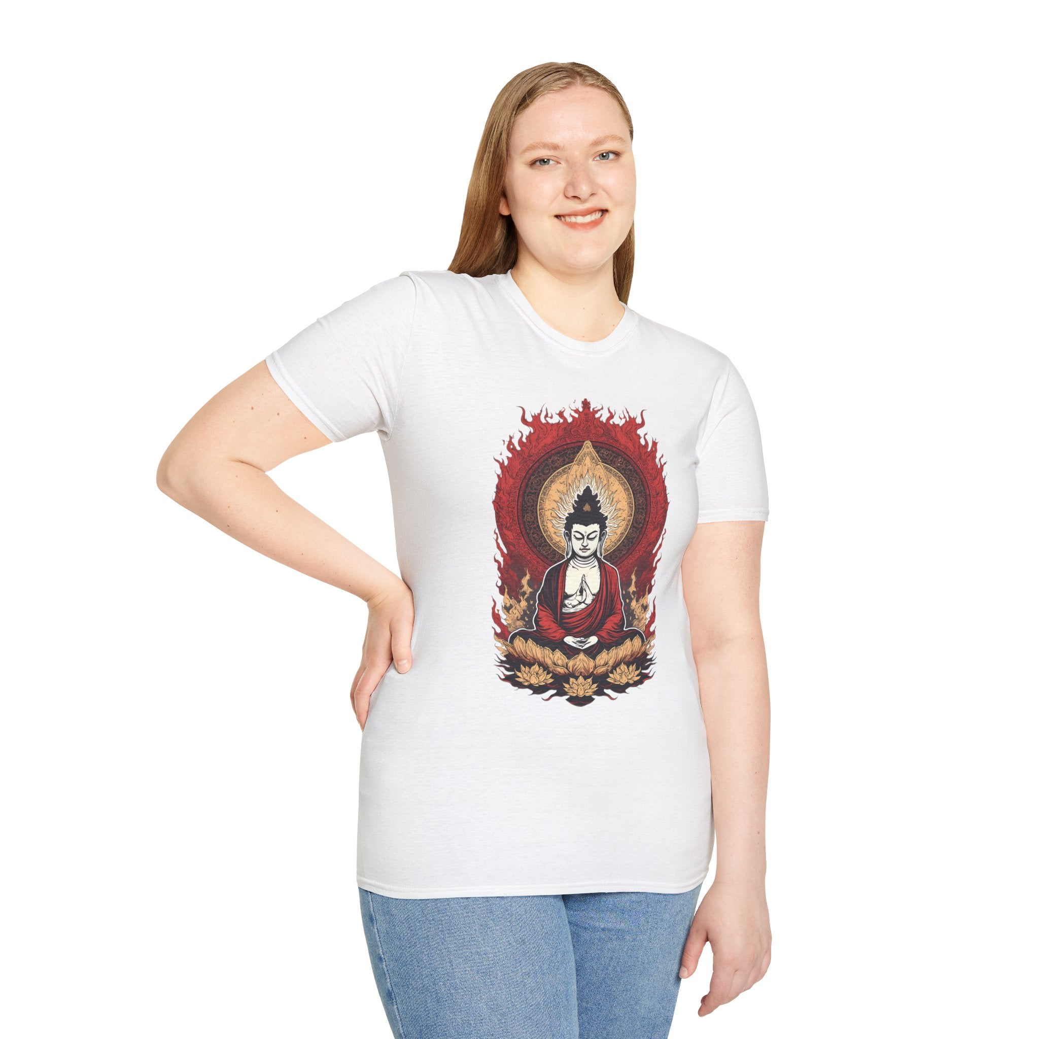 Buddha Lotus Meditation T-Shirt — Zen Buddhist Graphic Tee