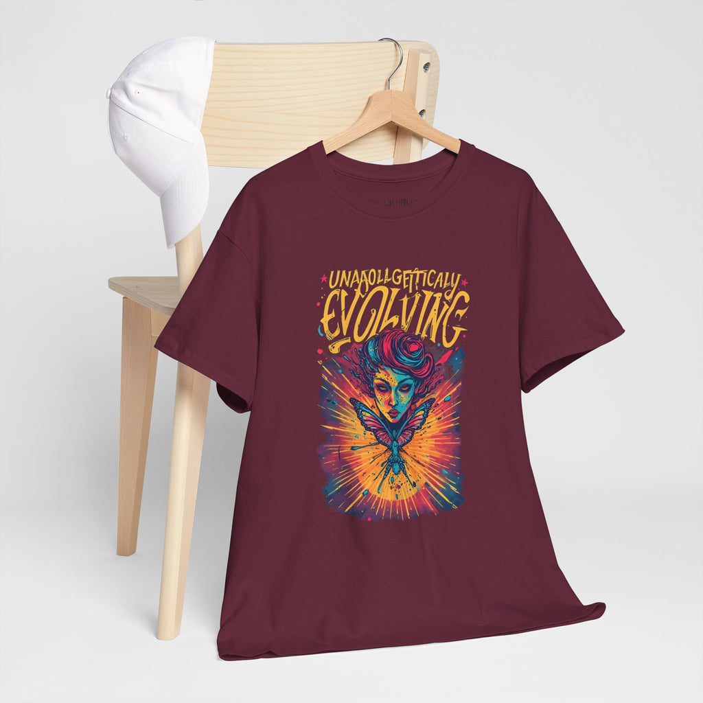 Evolving Alien Graphic Tee — "Unnaturally Evolving" Sci‑Fi Art T-Shirt