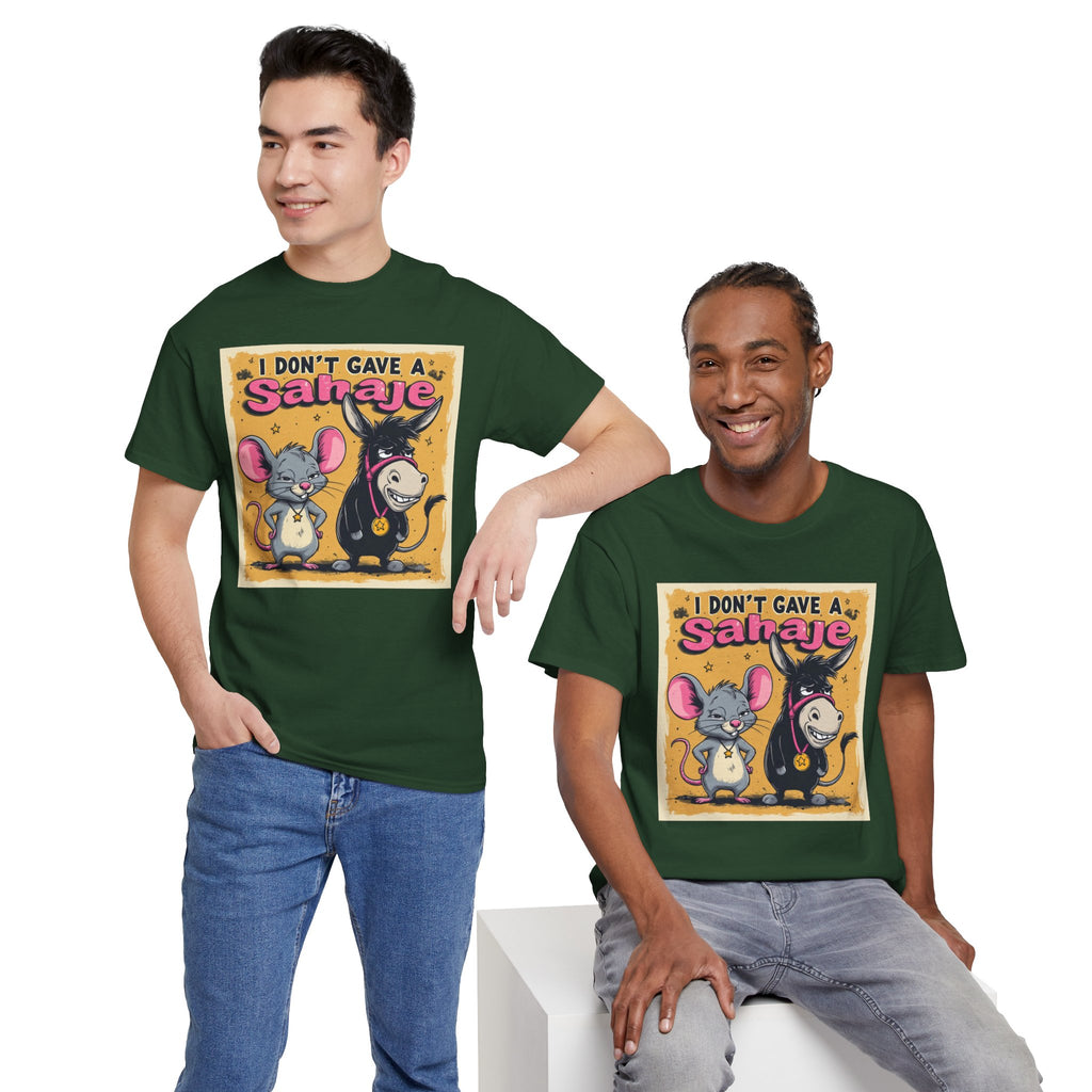 I Don't Give A Snair! Tee — Funny Mouse & Cat Graphic T-Shirt