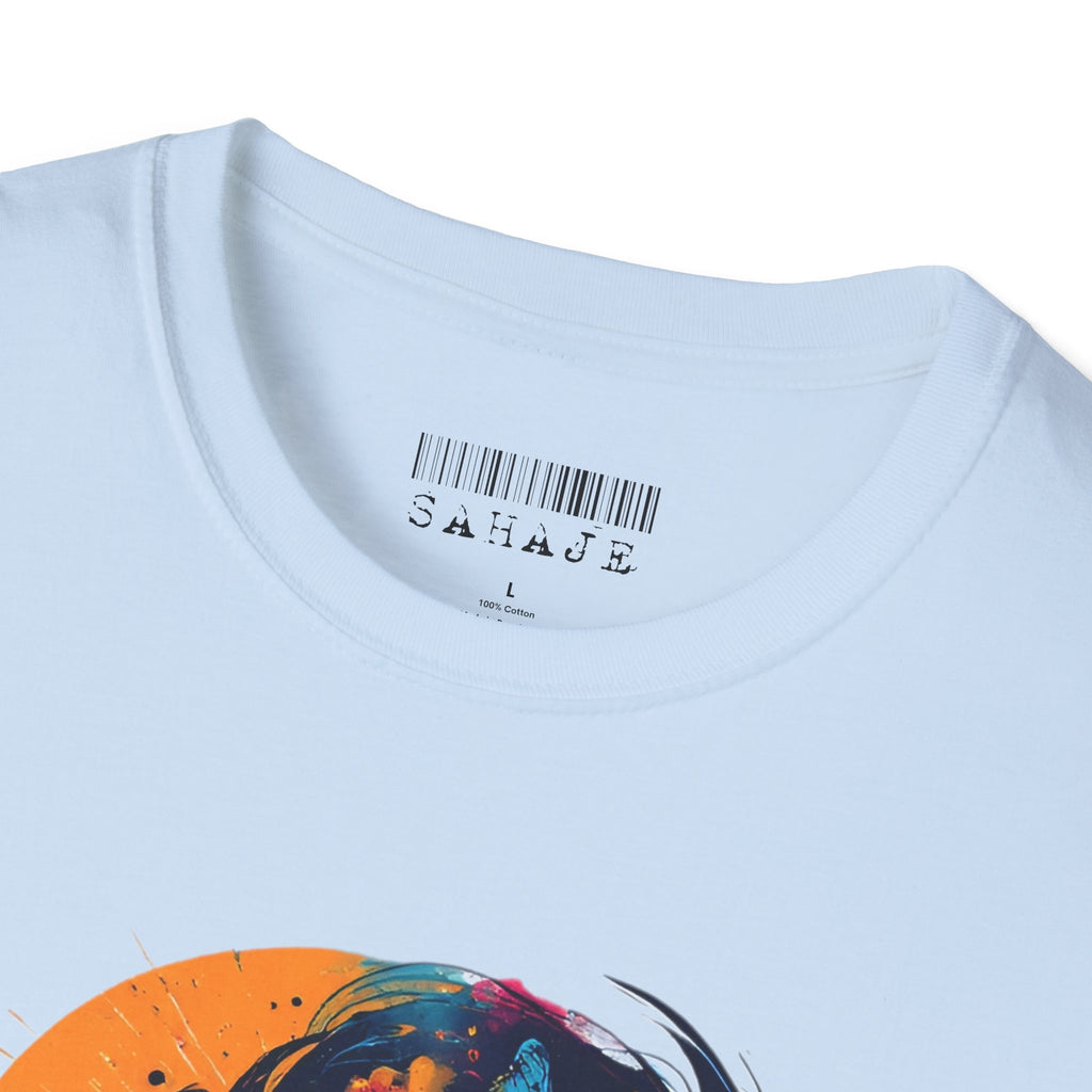 Butterfly Silhouette T-Shirt — Colorful Psychedelic Profile Tee