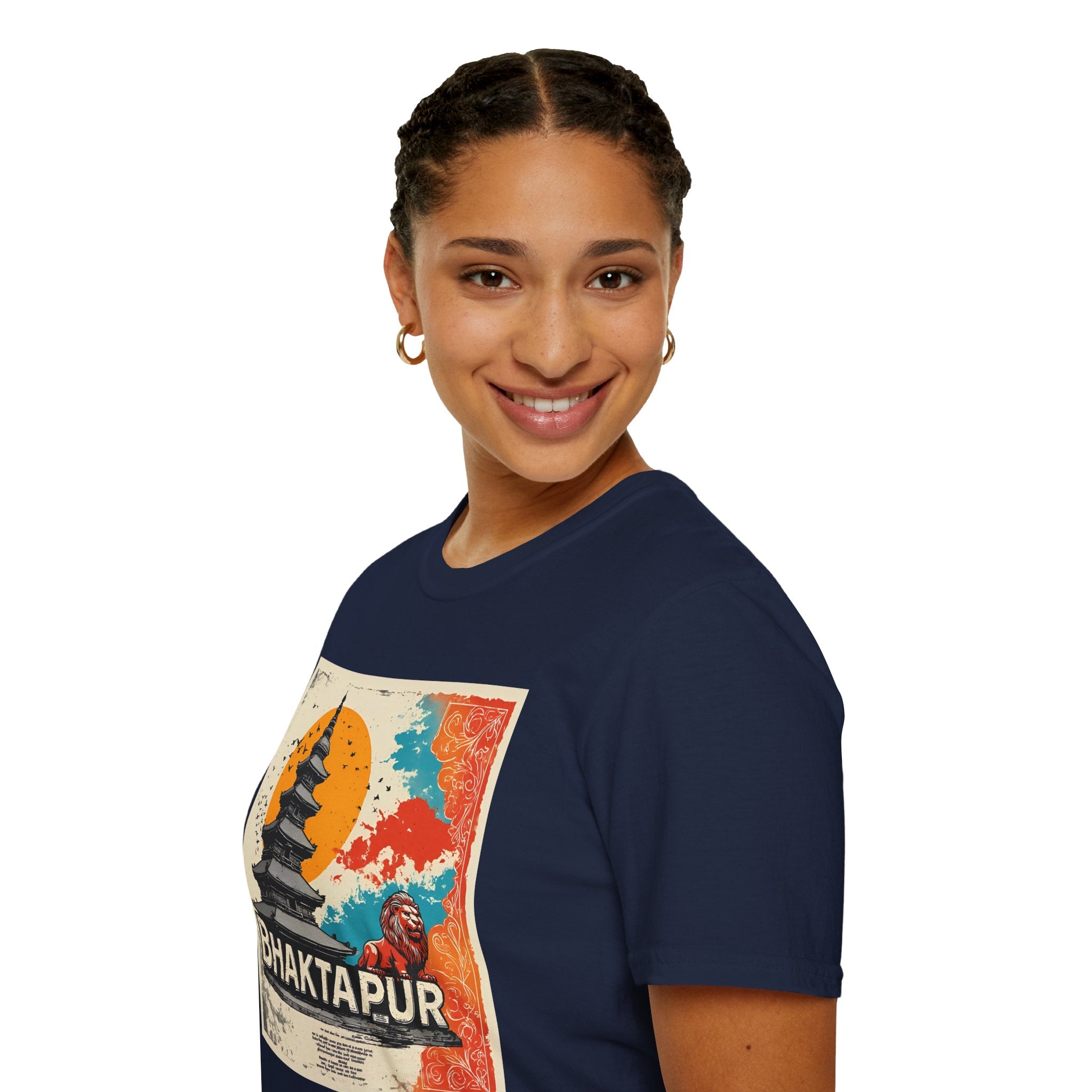 Bhaktapur Vintage Travel T-Shirt – Nepal Pagoda Graphic Tee