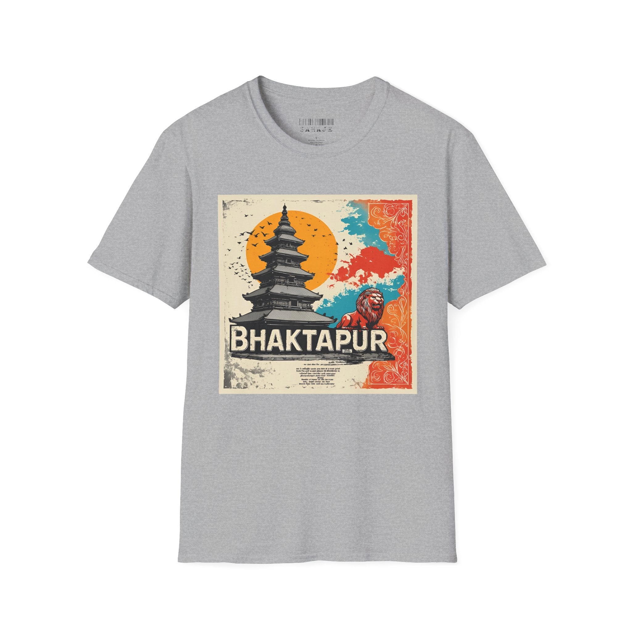 Bhaktapur Vintage Travel T-Shirt – Nepal Pagoda Graphic Tee