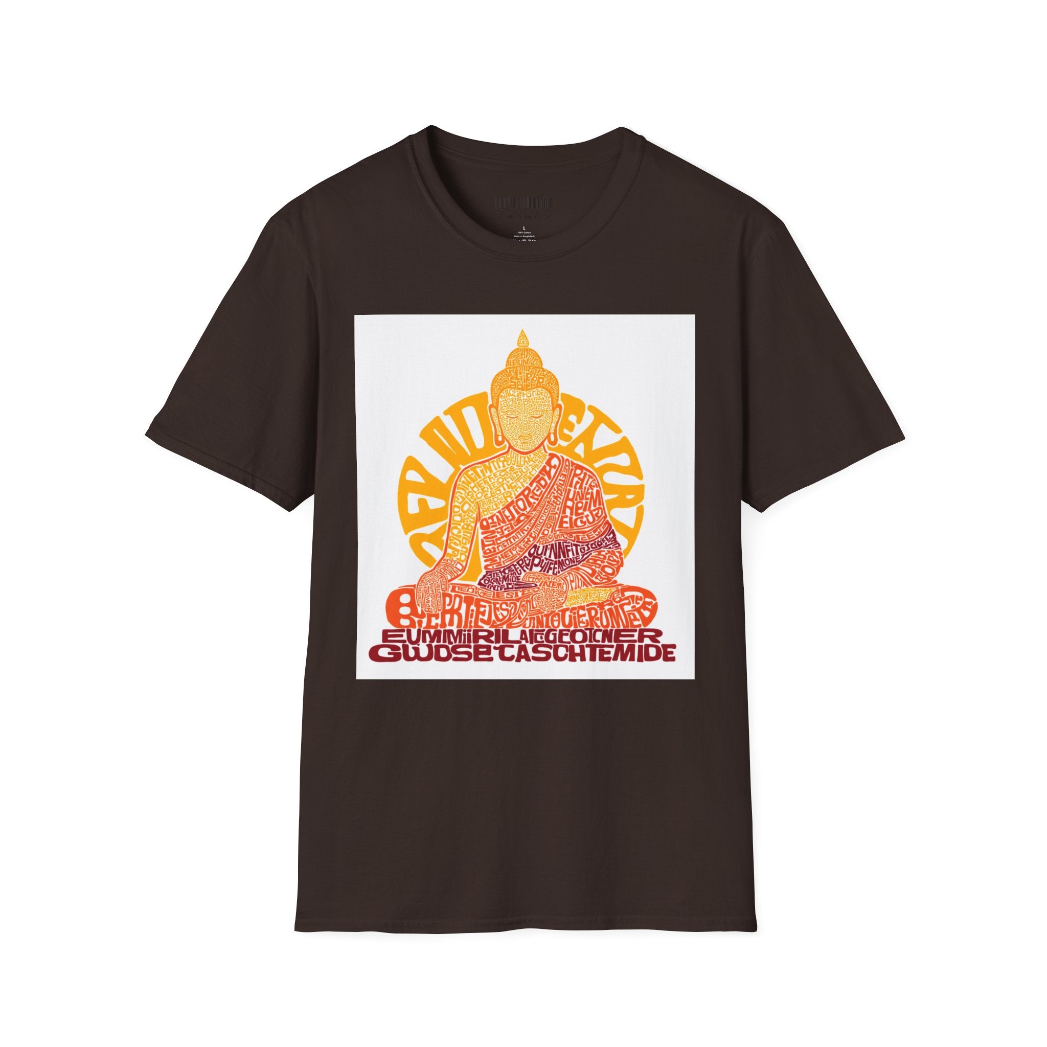 Buddha Graphic Tee — Retro Sun Meditation Shirt