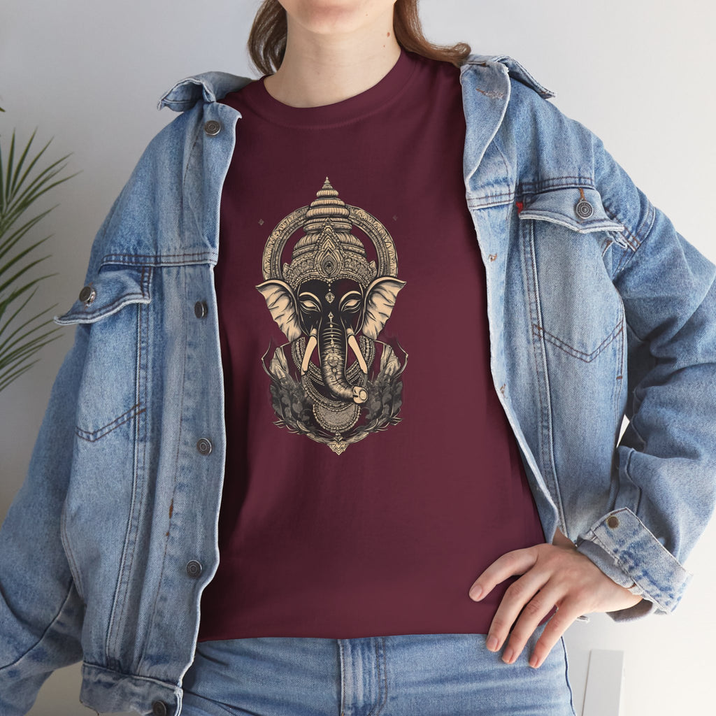 Elephant Mandala T‑Shirt — Spiritual Ganesha-Inspired Graphic Tee