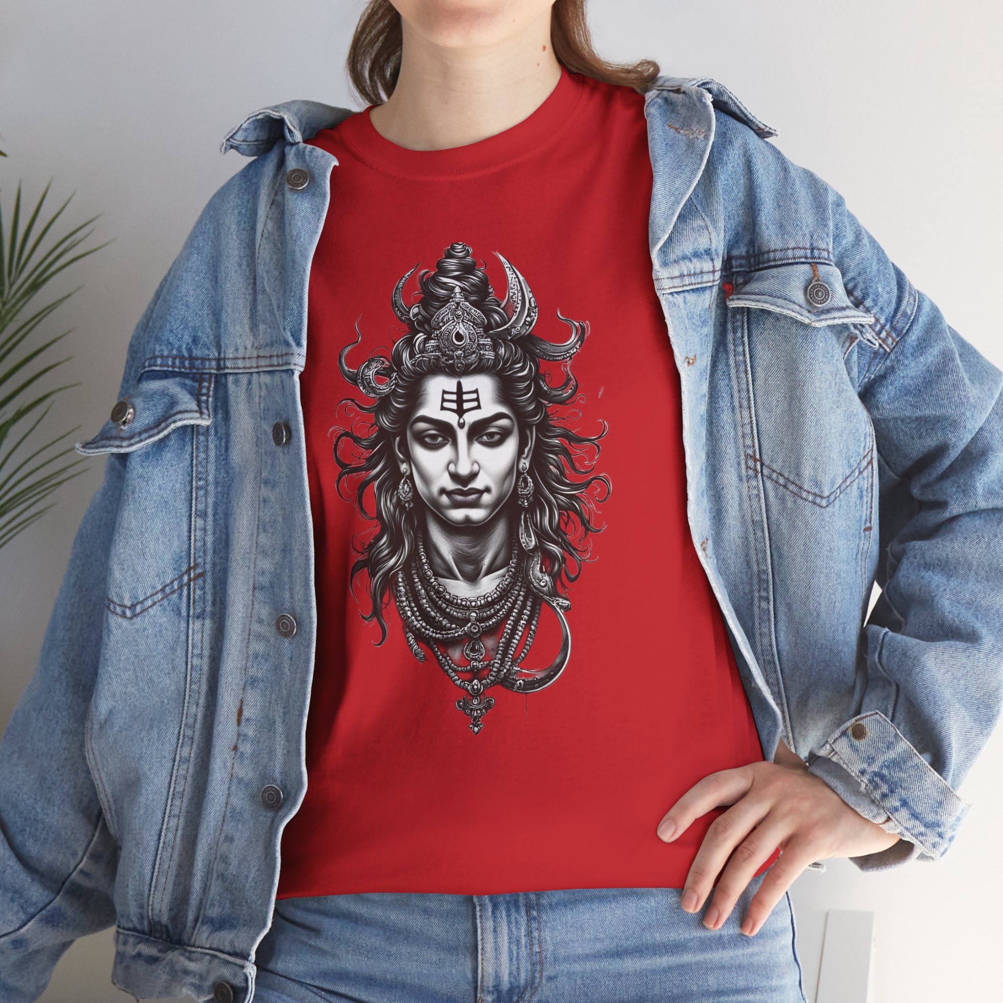 Shiva Portrait Tee — Hindu God Shiva Graphic T-Shirt