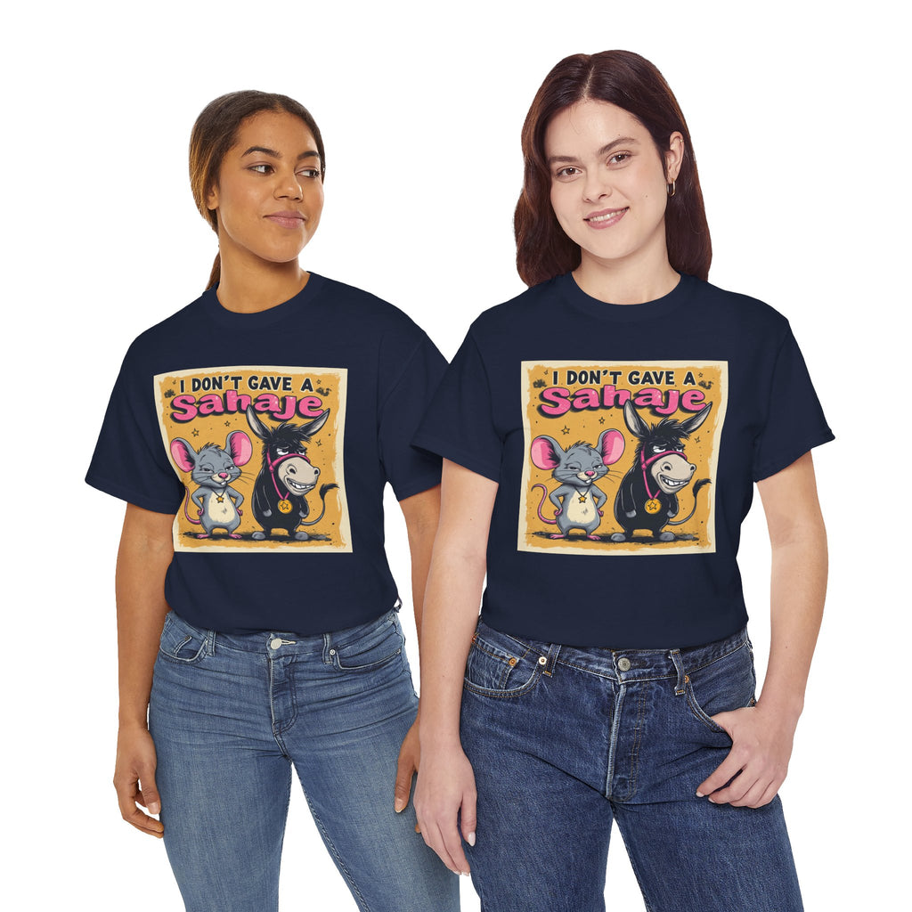 I Don't Give A Snair! Tee — Funny Mouse & Cat Graphic T-Shirt