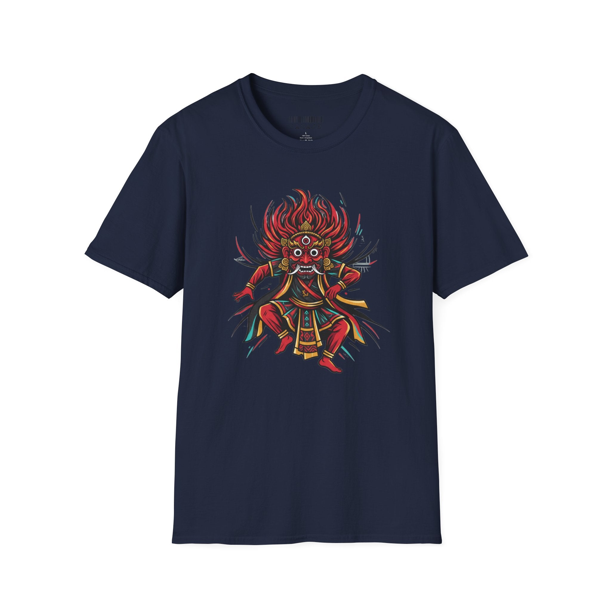 Balinese Barong Dance T-Shirt — Traditional Mythic Mask Graphic Tee