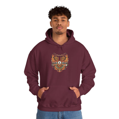 Spiritual Mandala Buddha Hoodie — Colorful Meditation Graphic Sweatshirt