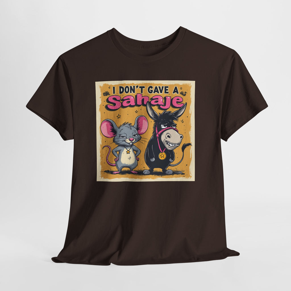 I Don't Give A Snair! Tee — Funny Mouse & Cat Graphic T-Shirt