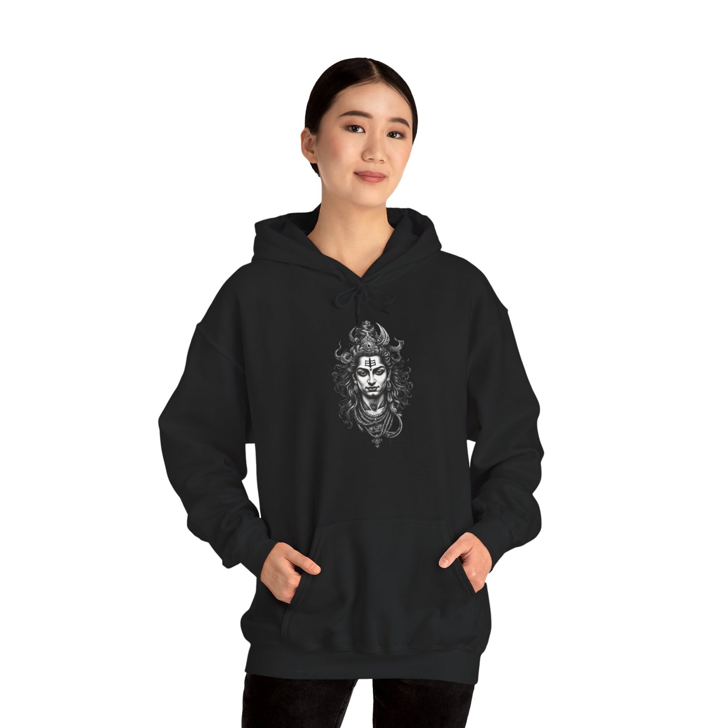 Skull Viking Hoodie — Norse Warrior Graphic Hooded Sweatshirt