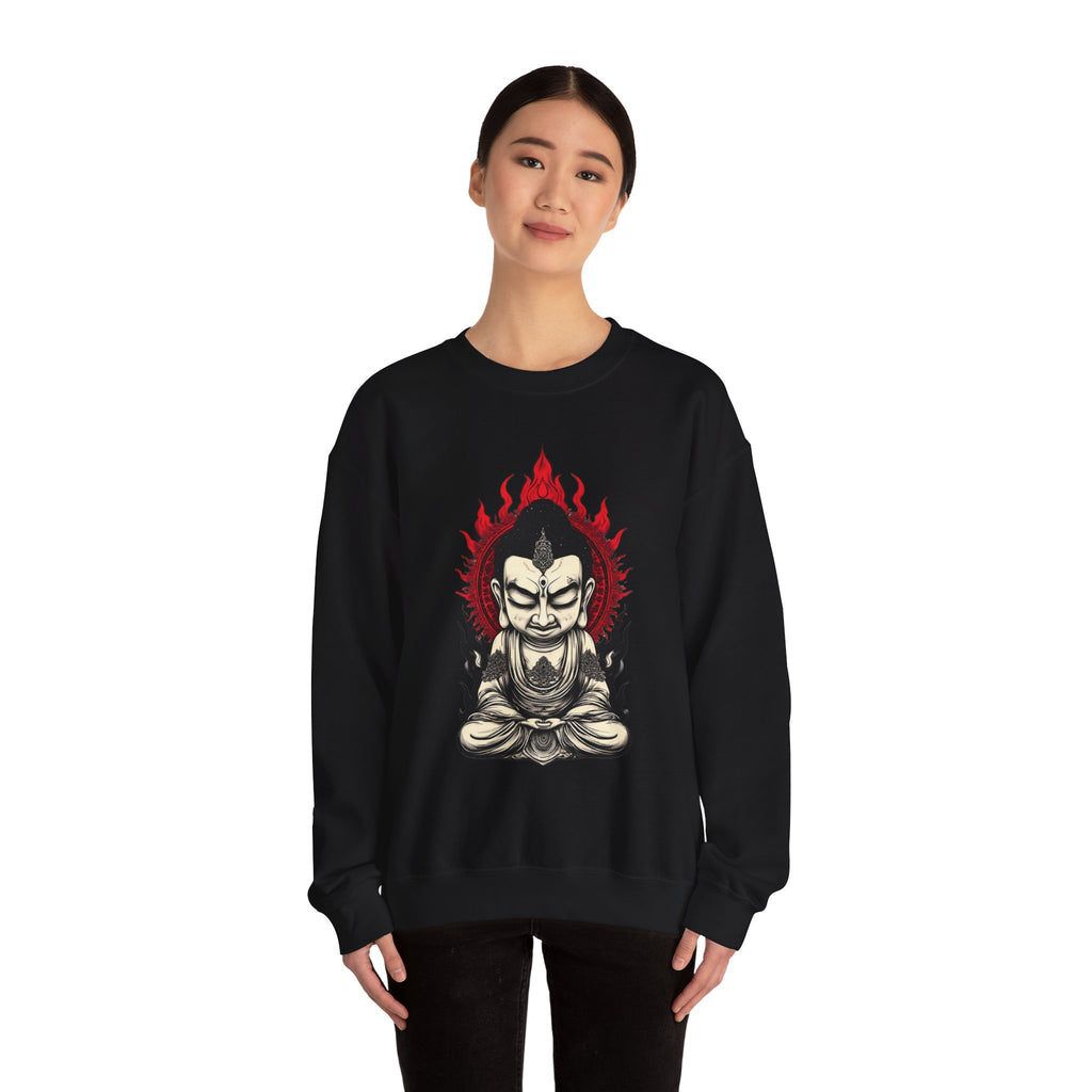 Buddha Flame Crewneck Sweatshirt