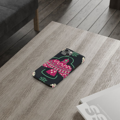 Colorful Bird Slim Phone Case, Bohemian Style Phone Cover, Gift for Nature Lovers, Unique Bird Design, Trendy Mobile Accessory