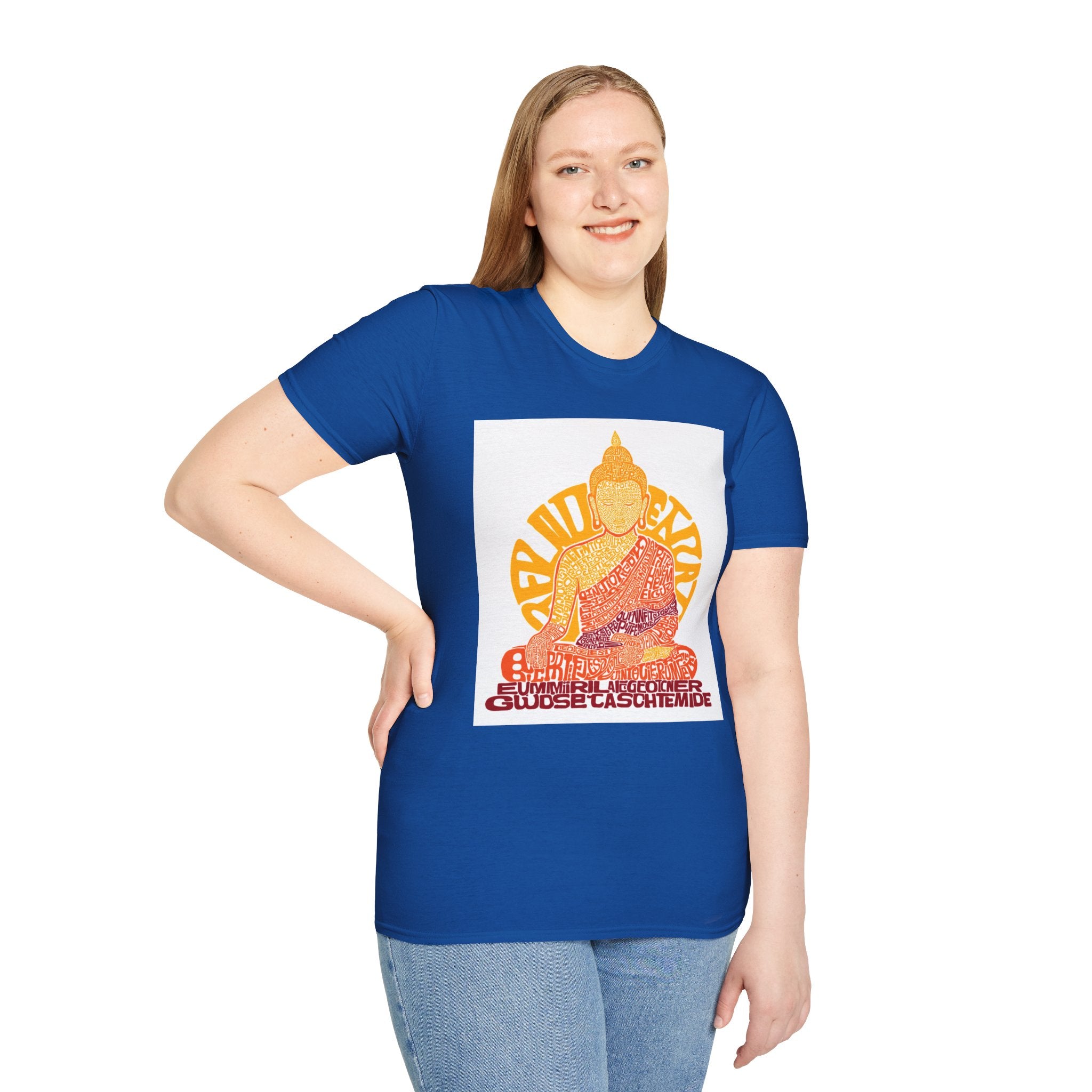 Buddha Graphic Tee — Retro Sun Meditation Shirt