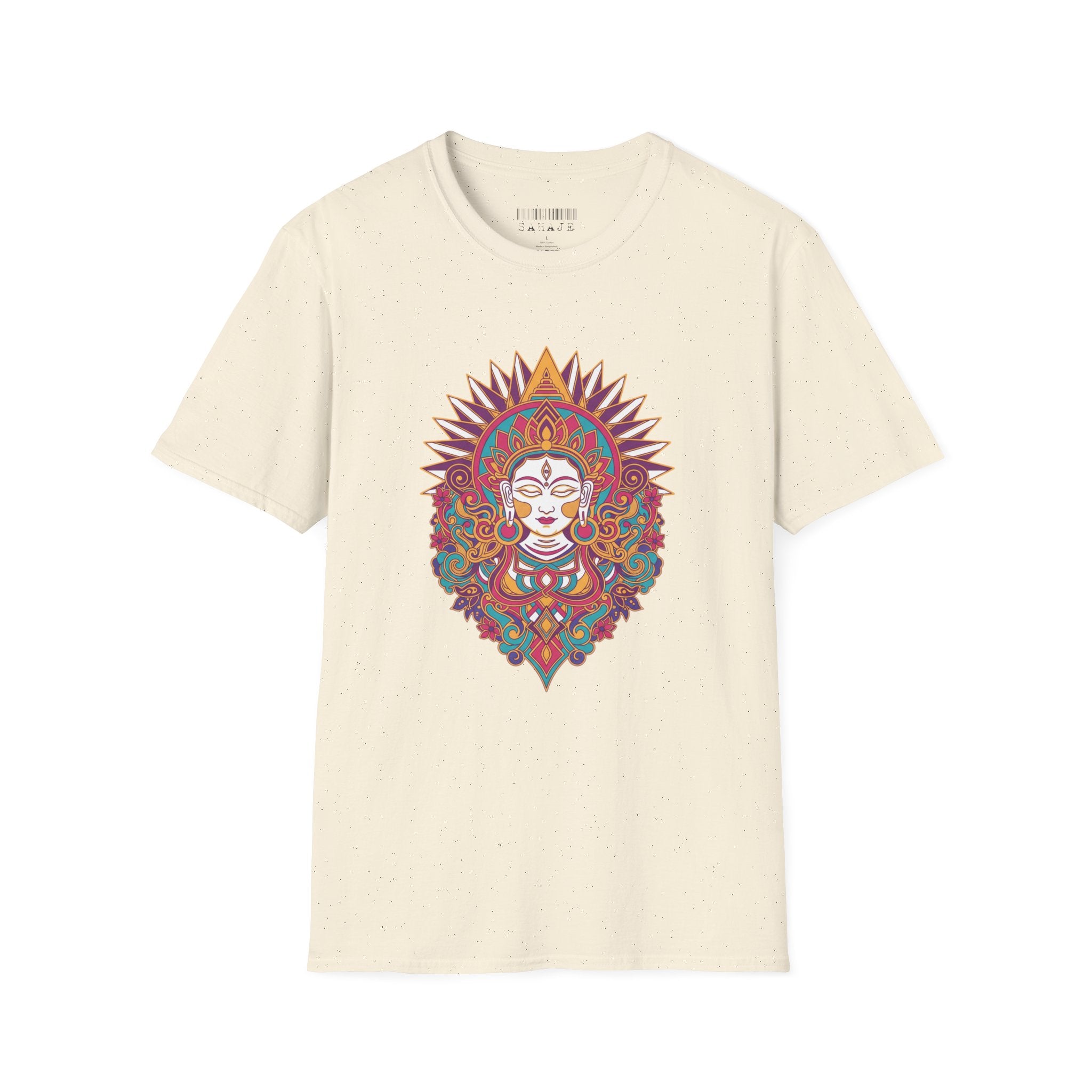 Mystic Goddess Mandala T-Shirt — Colorful Boho Spiritual Tee
