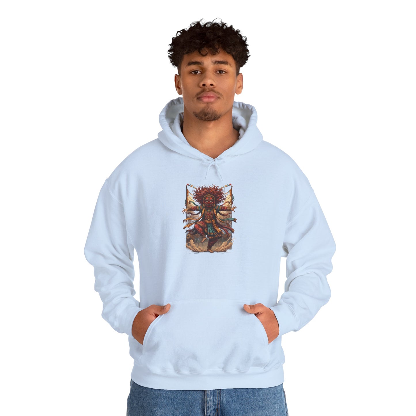 Mystic Sunflower Spirit Hoodie — Boho Meditation Floral Graphic Sweatshirt