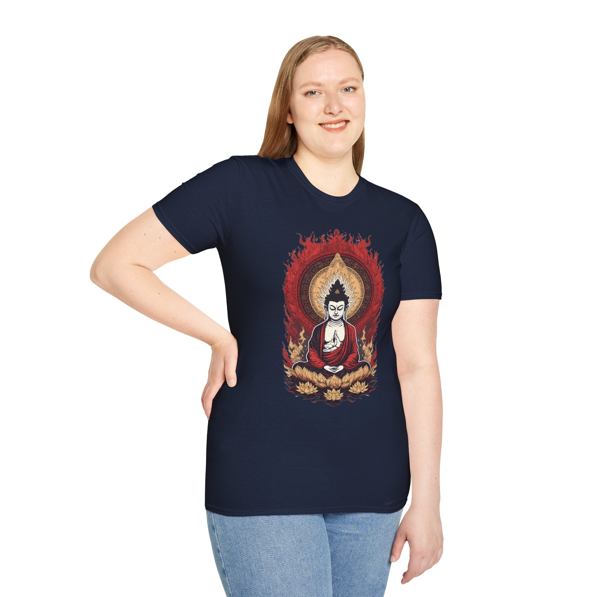 Buddha Lotus Meditation T-Shirt — Zen Buddhist Graphic Tee