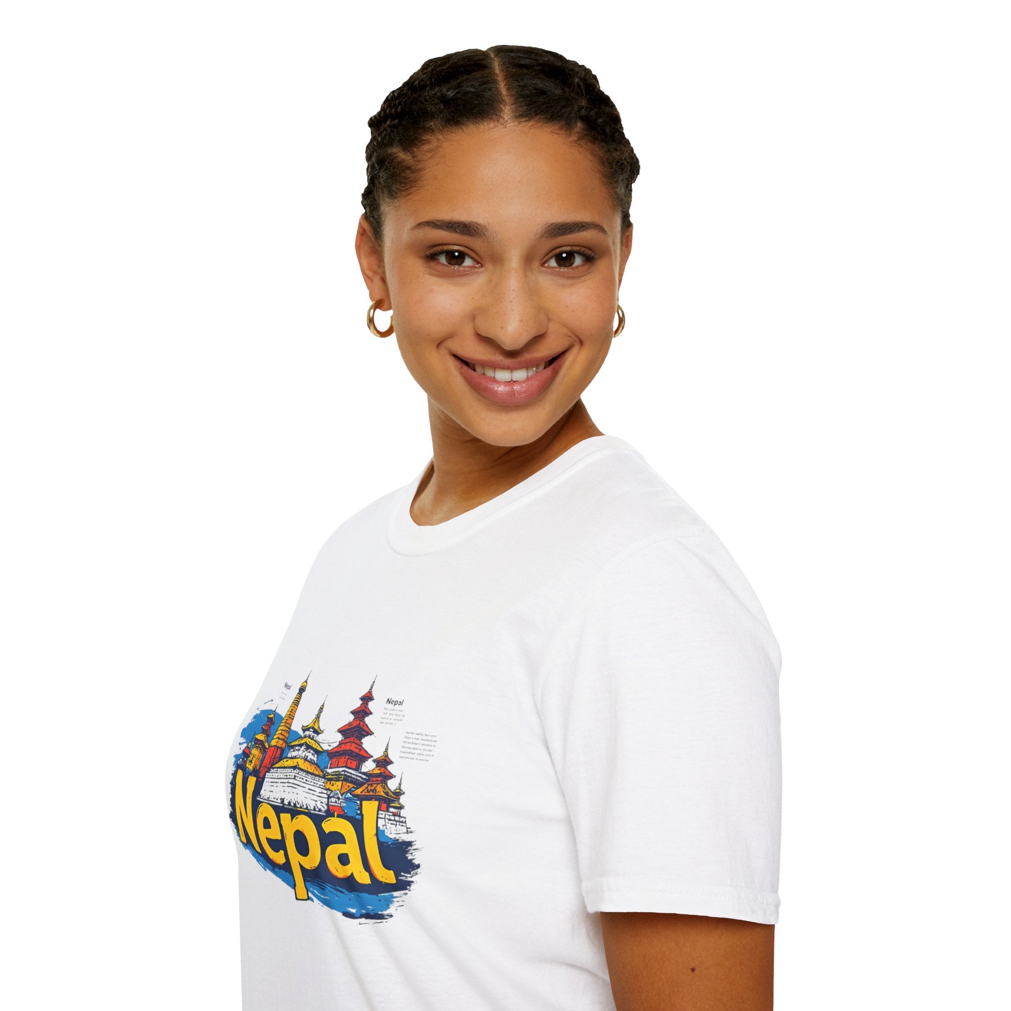 Nepal Temple Skyline T-Shirt – Nepali Cultural Heritage Graphic Tee, Travel & Spiritual Design