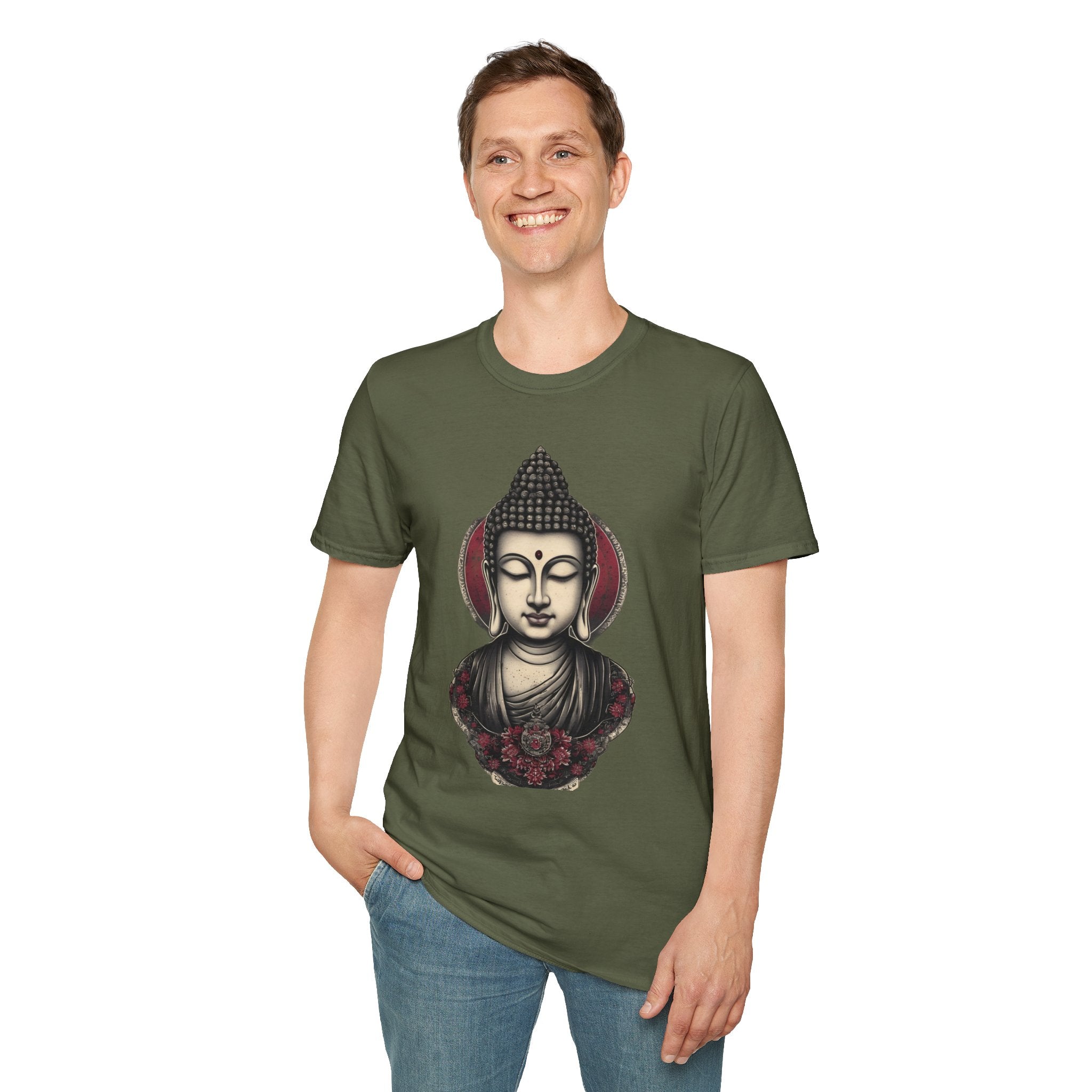 Buddha Portrait T-Shirt — Zen Meditation Graphic Tee