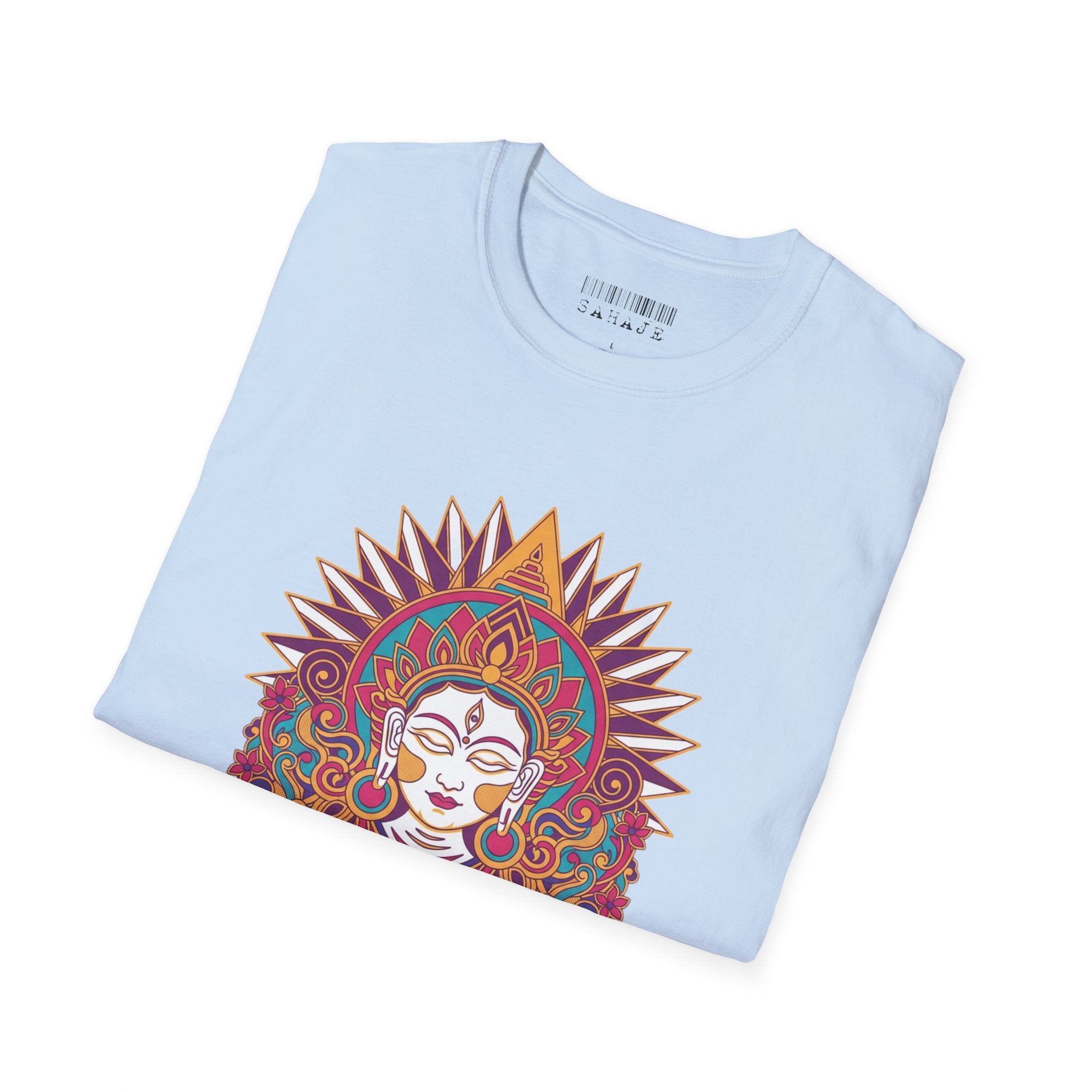 Mandala Goddess T-Shirt — Colorful Floral Spiritual Tee