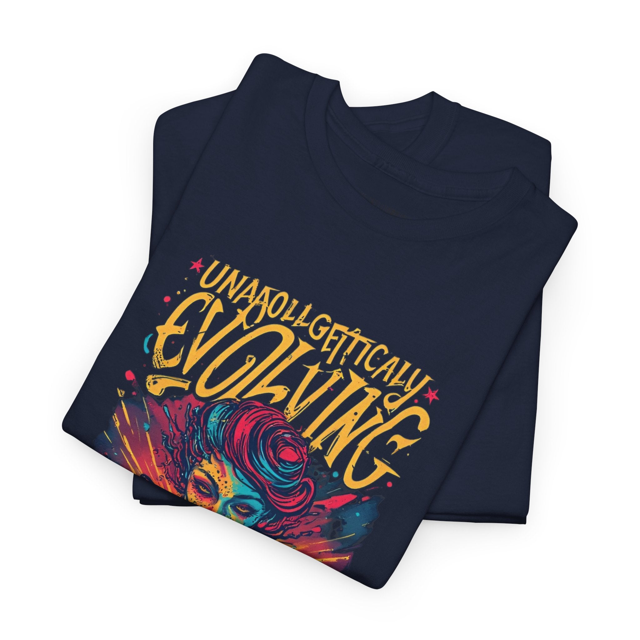 Evolving Alien Graphic Tee — "Unnaturally Evolving" Sci‑Fi Art T-Shirt