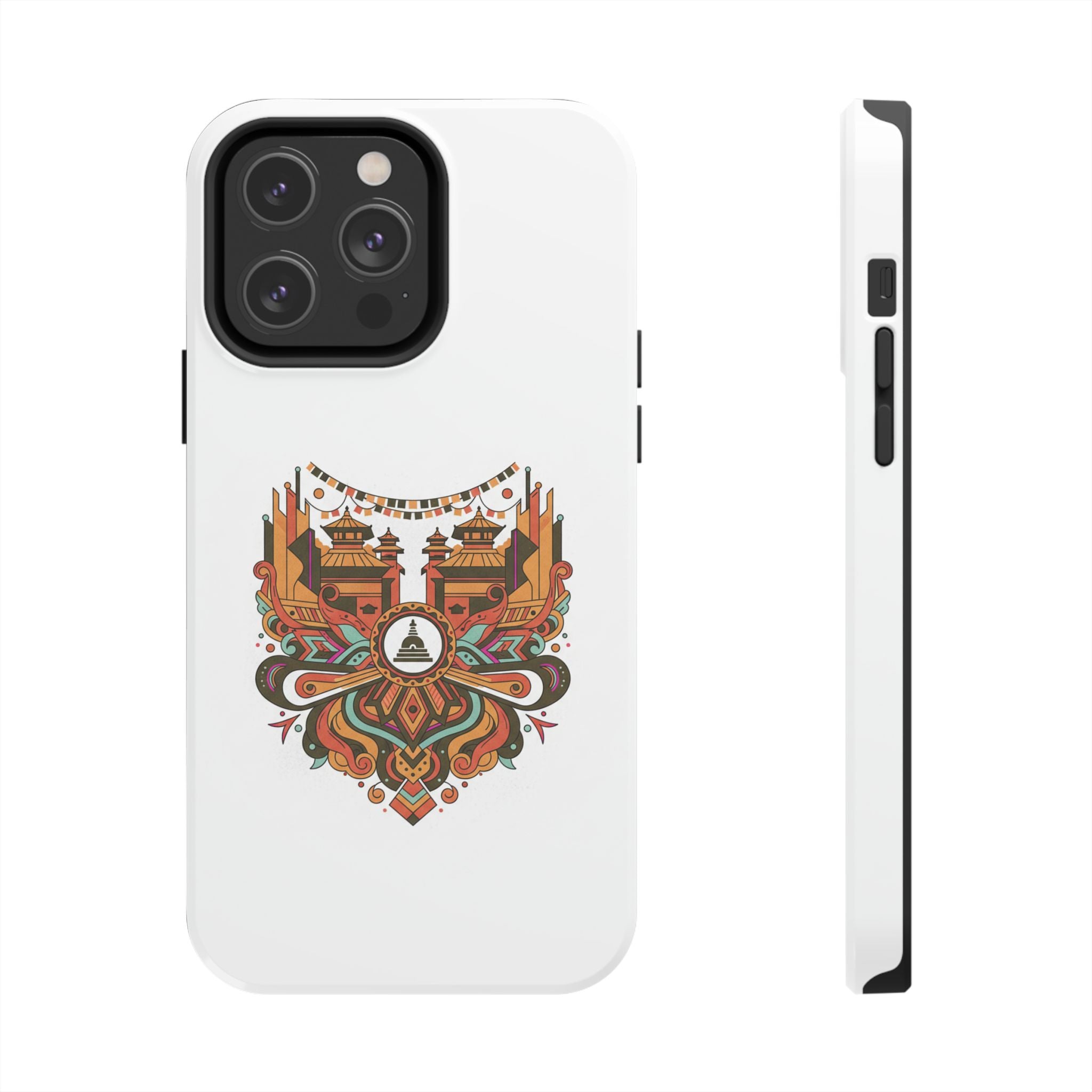 Tough Phone Case — Vintage Temple Mandala Design