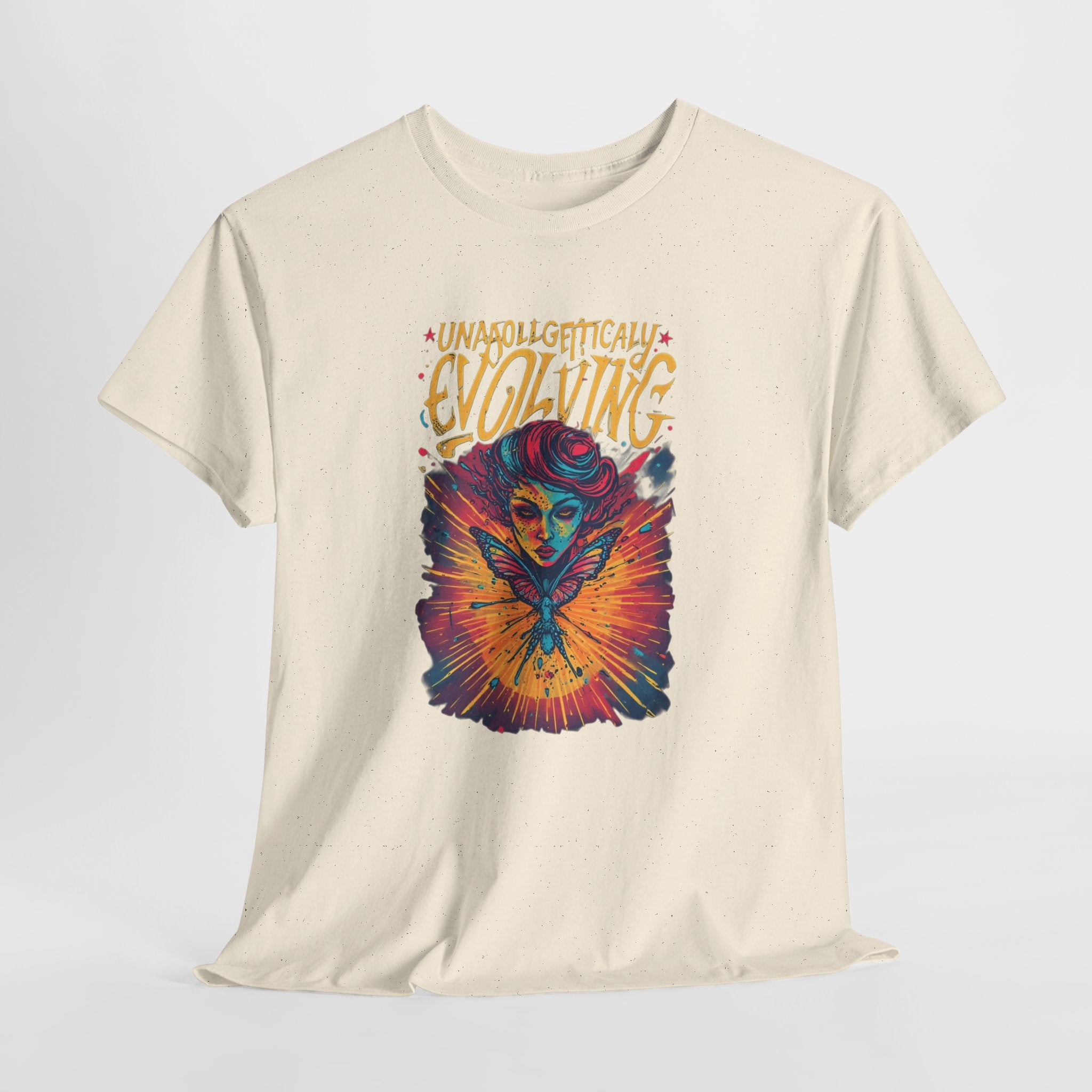 Evolving Alien Graphic Tee — "Unnaturally Evolving" Sci‑Fi Art T-Shirt