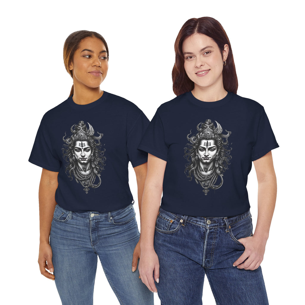 Shiva Portrait Tee — Hindu God Shiva Graphic T-Shirt