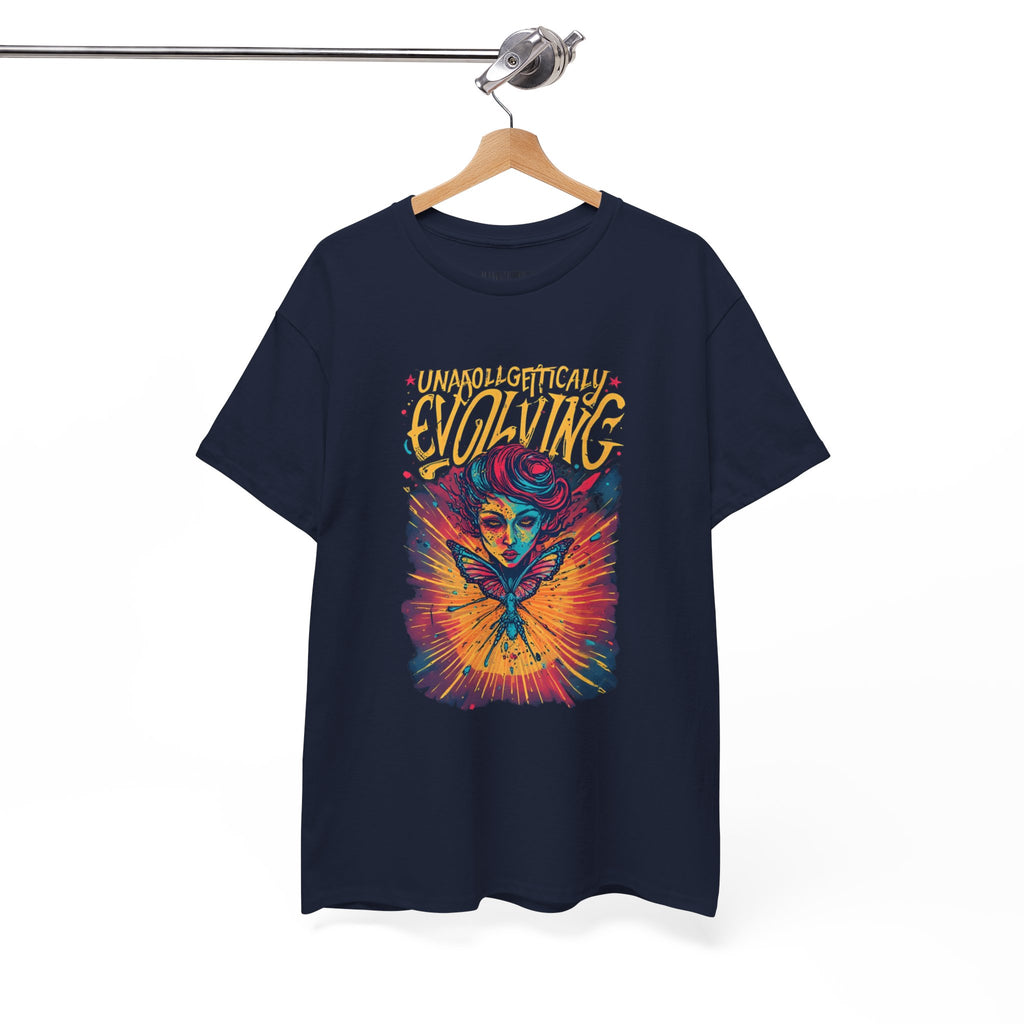 Evolving Alien Graphic Tee — "Unnaturally Evolving" Sci‑Fi Art T-Shirt