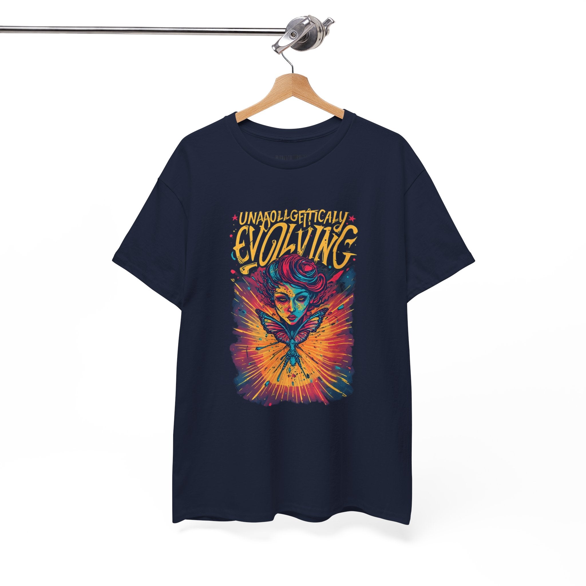 Evolving Alien Graphic Tee — "Unnaturally Evolving" Sci‑Fi Art T-Shirt