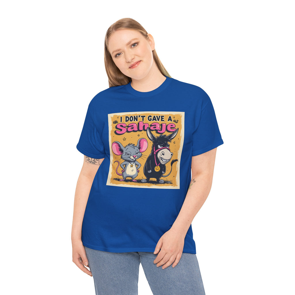 I Don't Give A Snair! Tee — Funny Mouse & Cat Graphic T-Shirt
