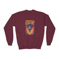 Psychedelic Evolving Skull Youth Crewneck Sweatshirt