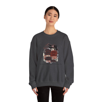 Crewneck Sweatshirt — Vintage Camper Roadtrip Illustration ("Where's Every Place I’ve Been, and Every Place I’m Going")