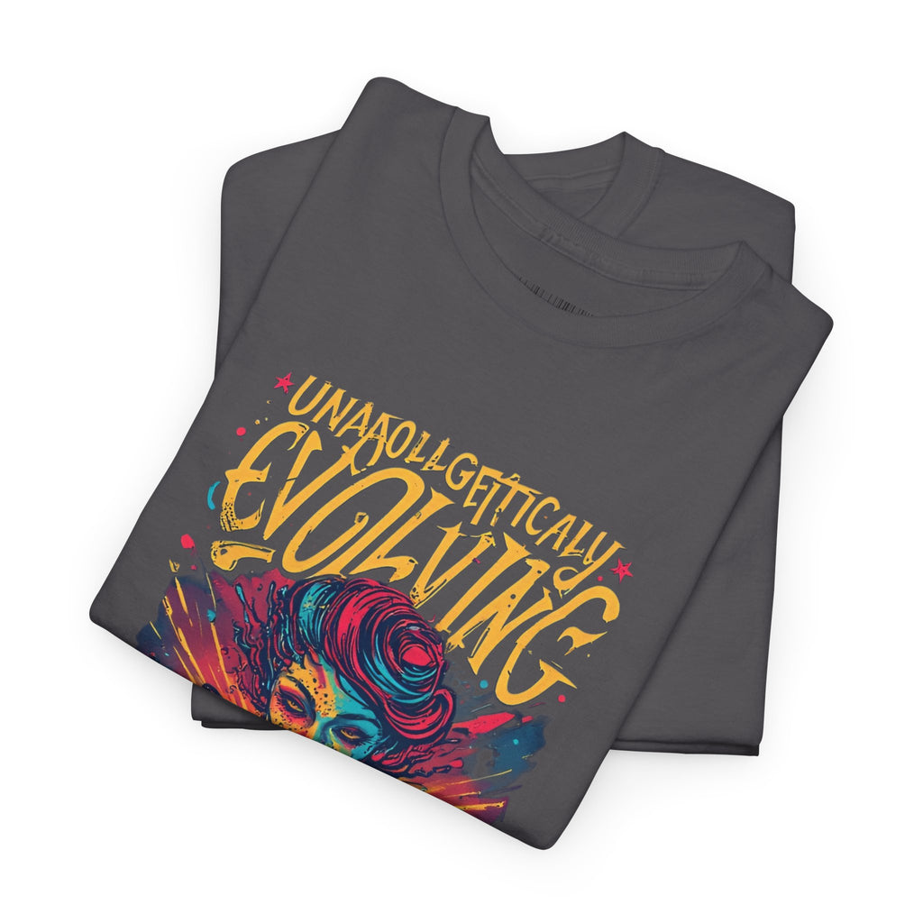 Evolving Alien Graphic Tee — "Unnaturally Evolving" Sci‑Fi Art T-Shirt