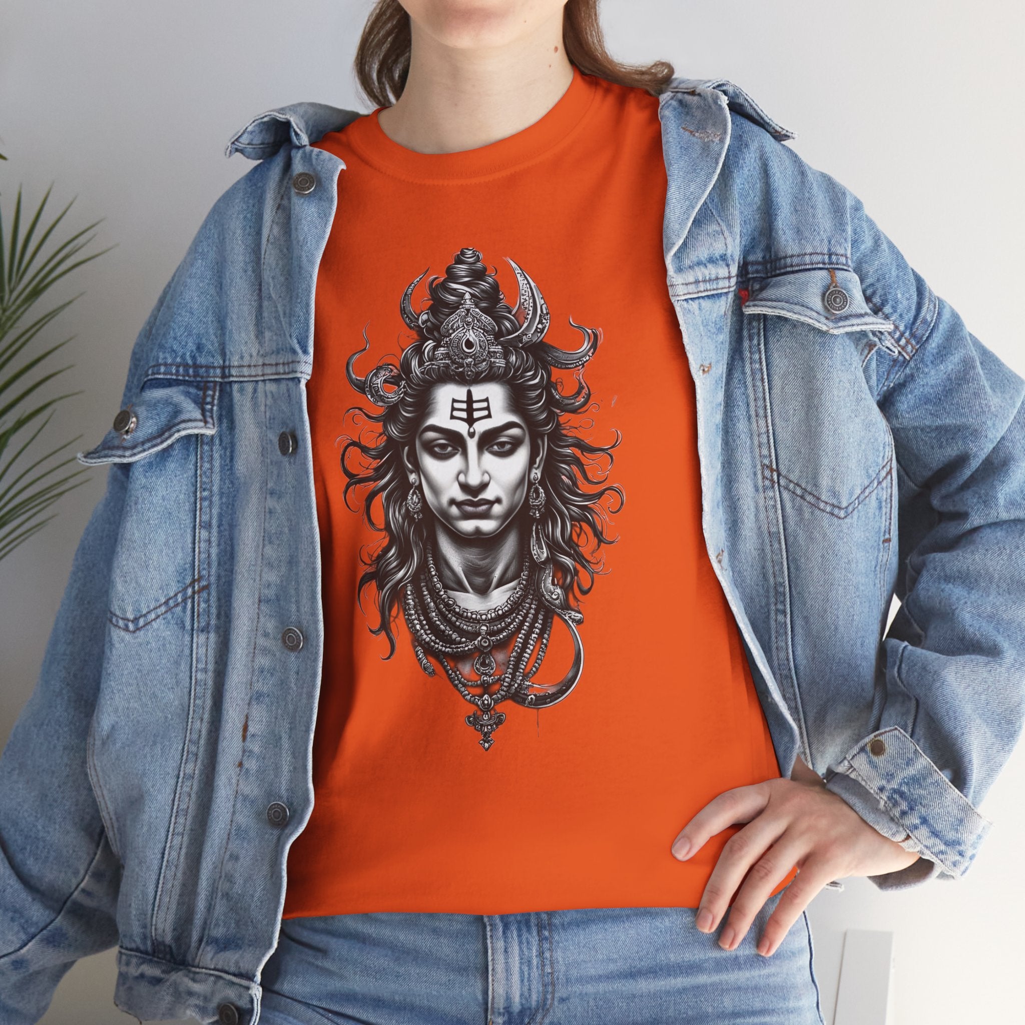 Shiva Portrait Tee — Hindu God Shiva Graphic T-Shirt