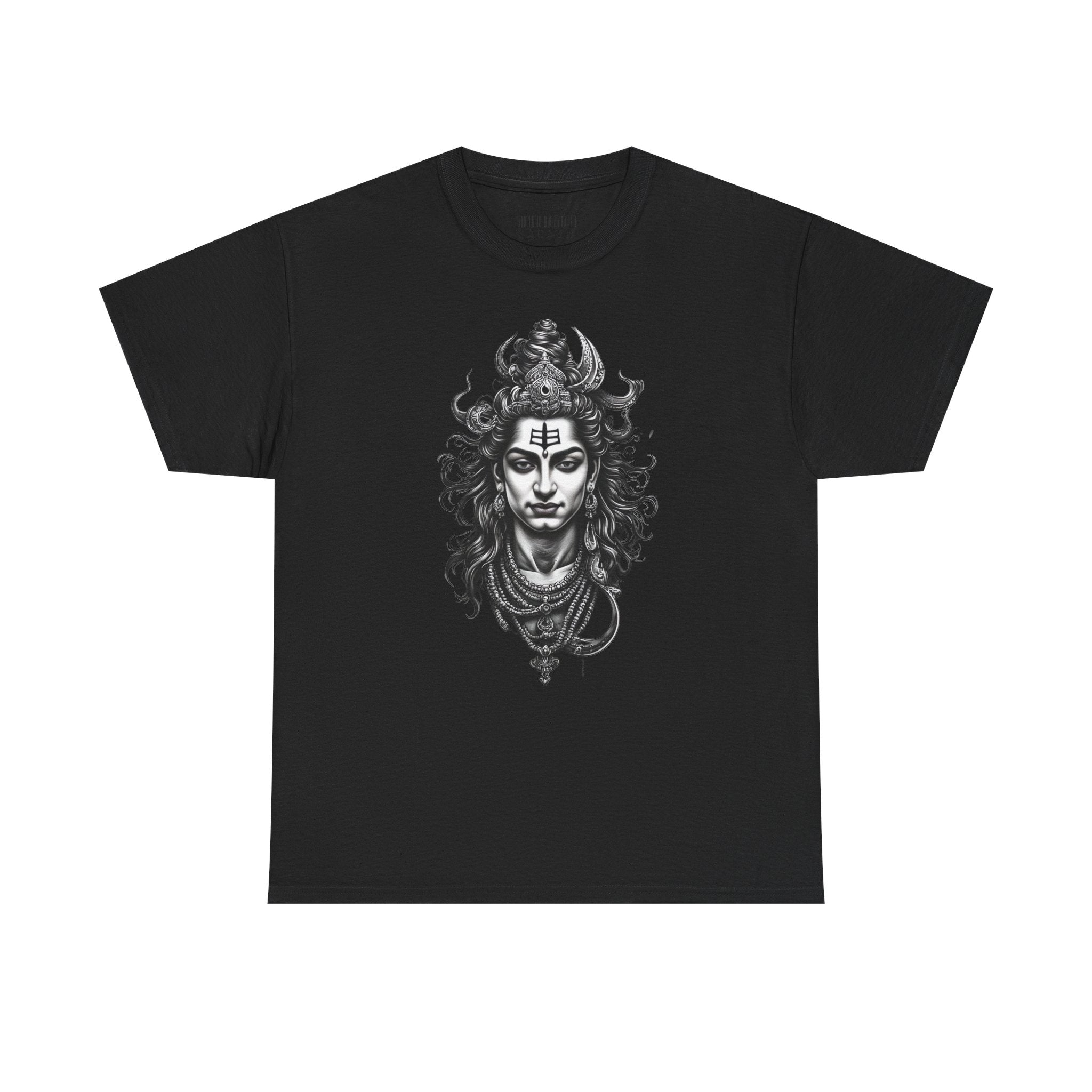 Shiva Portrait Tee — Hindu God Shiva Graphic T-Shirt