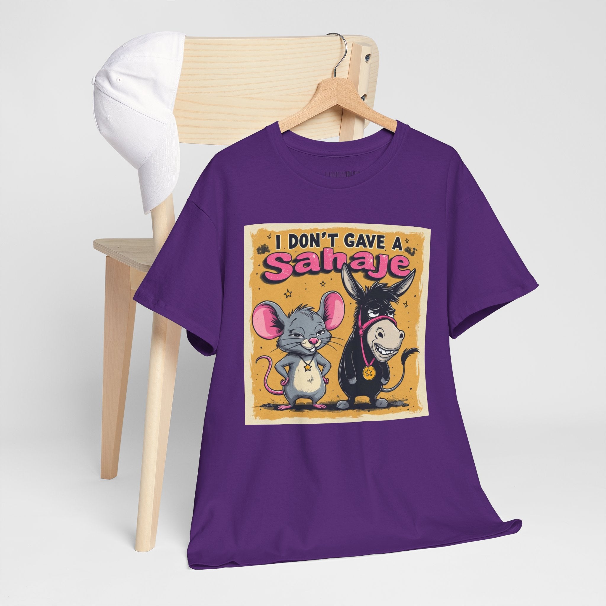 I Don't Give A Snair! Tee — Funny Mouse & Cat Graphic T-Shirt